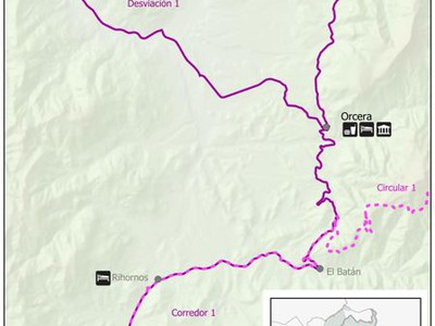 Corredor Regeneración Territorio SCSV. Derivación 1: Orcera – La Puerta de Segura (alternativa)