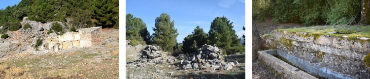Cortijos y depósito del Collado del Pocico