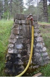 Toma de agua para incendios y alberca