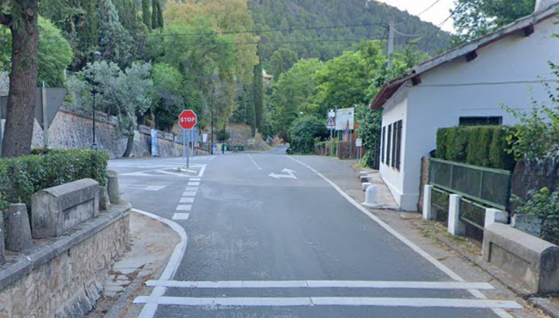Bifurcación: presa del Tranco